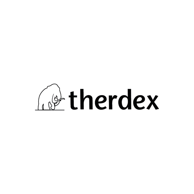 Therdex logo liggend zwart